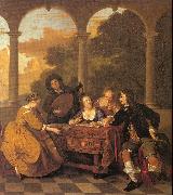Loo, Jacob van Musical Party on a Terrace USA oil painting reproduction